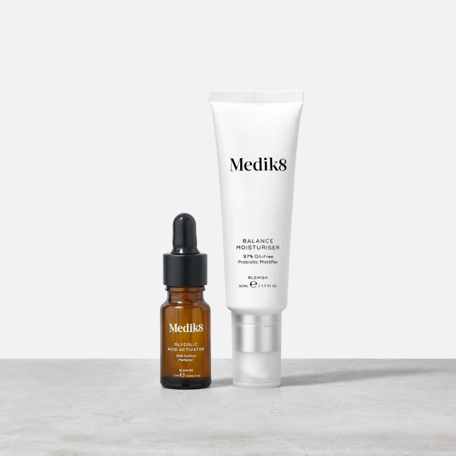 Medik8 Balance Moisturiser with Glycolic Acid activator